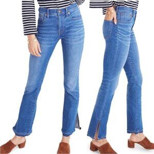 NEW NWOT MADEWELL CALI DEMI-BOOT RAW SPLIT HEM HIGH RISE KICK FLARE JEANS sz 30